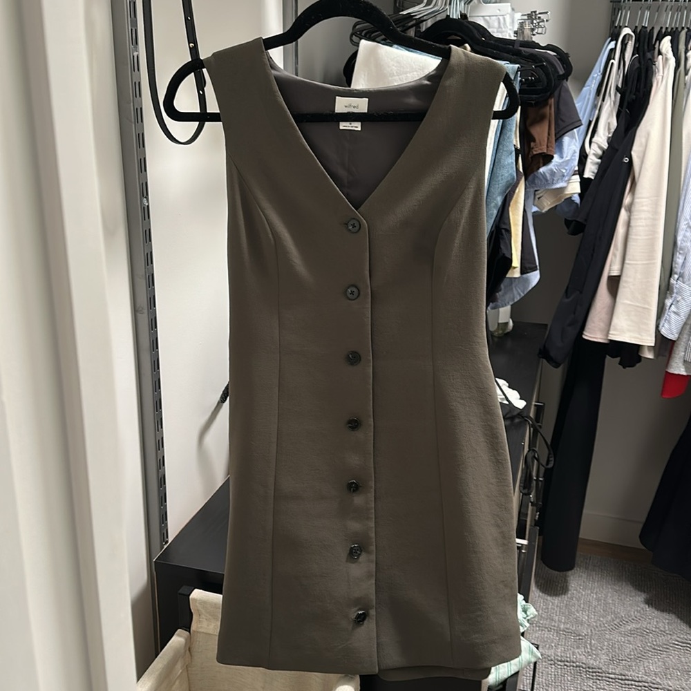 Wilfred Aria Dress Dark Olive